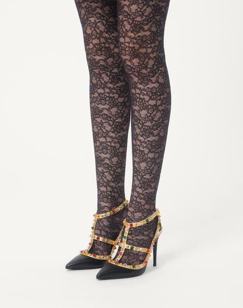 Valentino ZAPATO ROCKSTUD CON CABUJONES Y CRISTALES CON TACÓN DE 100 MM