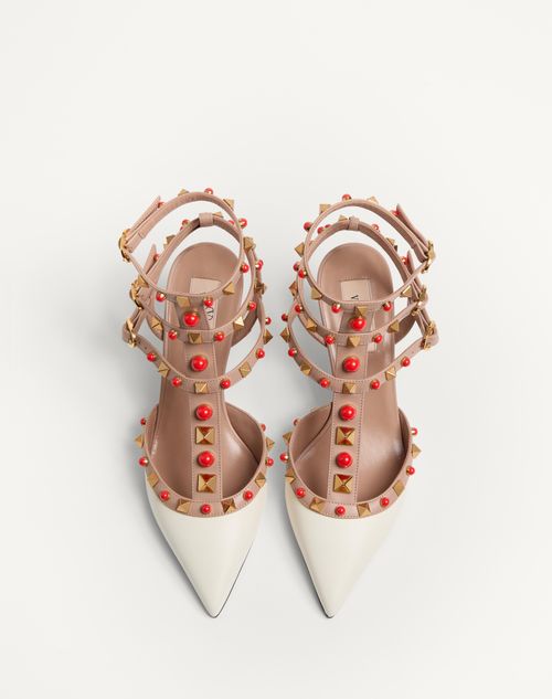 Valentino ZAPATO ROCKSTUD DE CUERO DE BECERRO CON CABUJONES Y TACÓN DE 65 MM