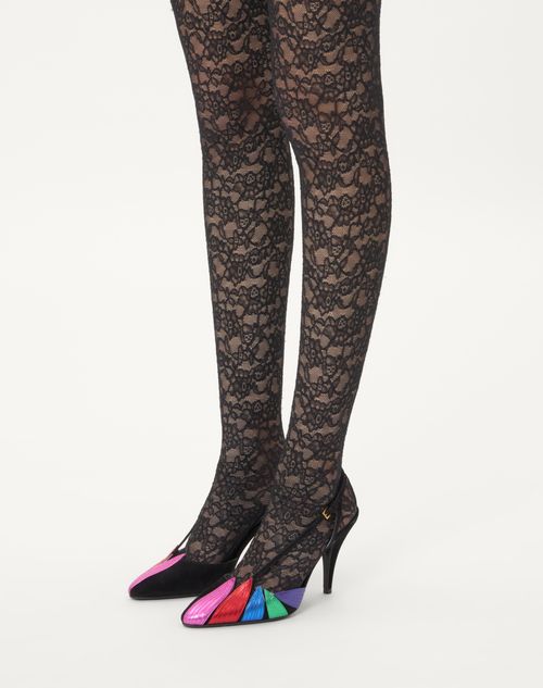 Valentino ZAPATOS DE TACÓN FOLIEFOLIAGE DE GAMUZA DE 90 MM