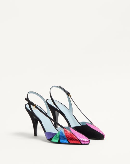 Valentino ZAPATOS DE TACÓN FOLIEFOLIAGE DE GAMUZA DE 90 MM