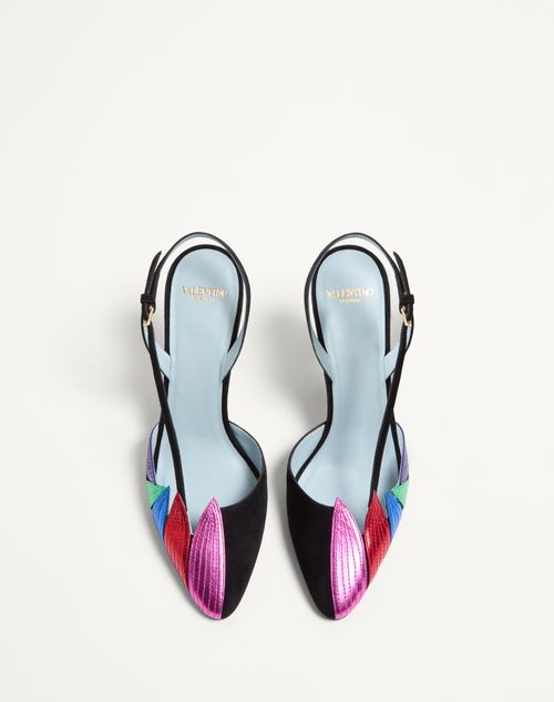 Valentino ZAPATOS DE TACÓN FOLIEFOLIAGE DE GAMUZA DE 90 MM
