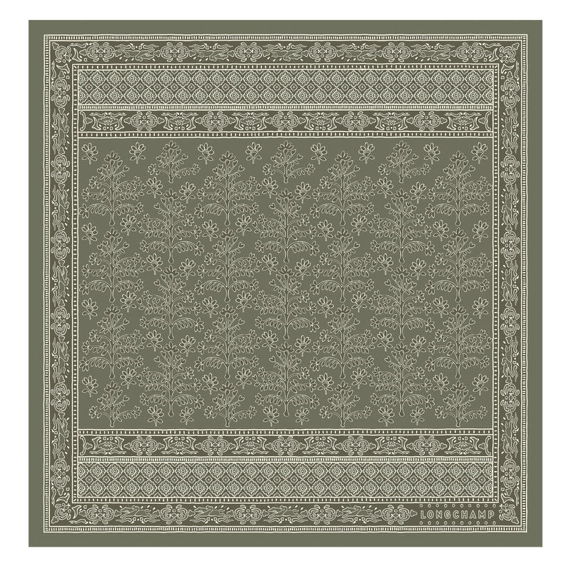 Longchamp Árbol de la vida Pañuelo de seda 50 Seda - Glaciar