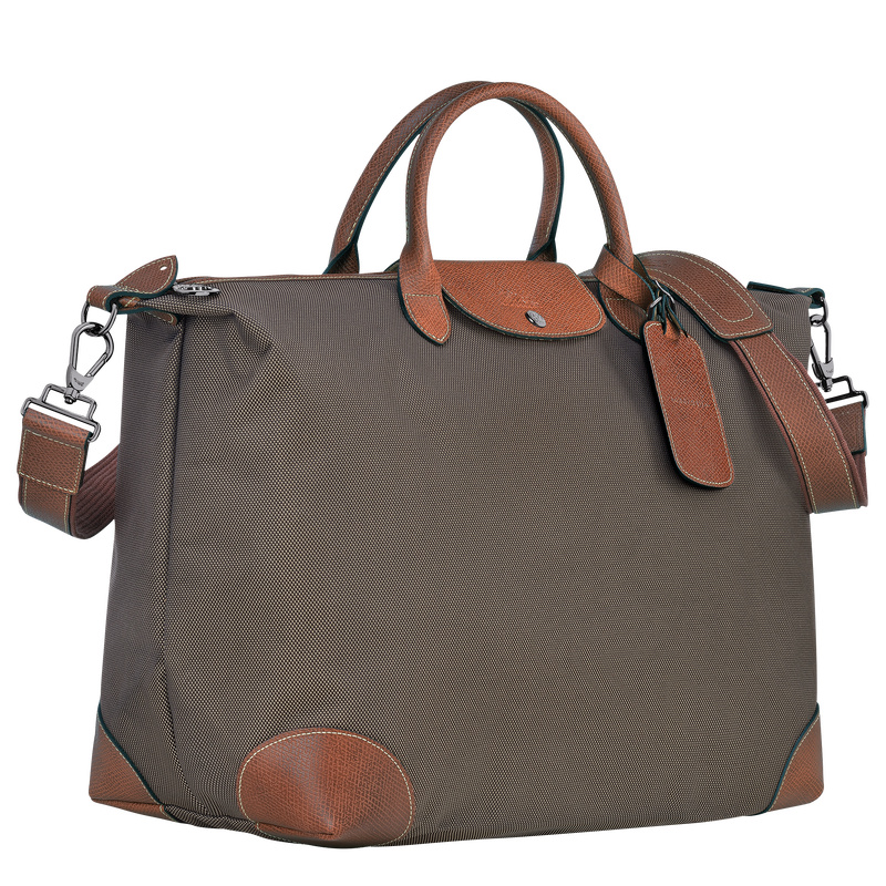 Longchamp Boxford Bolsa De Viaje L Lona Reciclada - Marrón