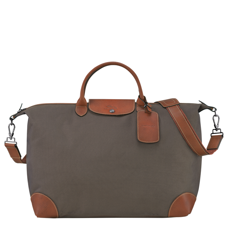 Longchamp Boxford Bolsa de viaje L Lona reciclada - Marrón