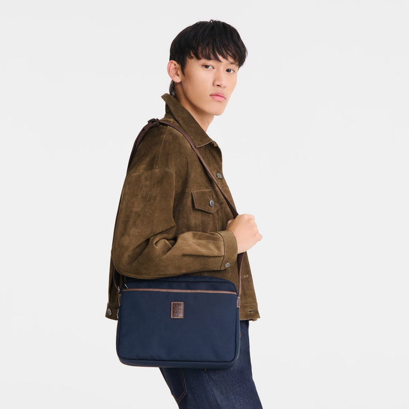 Longchamp Boxford Bolsa Para Cámara M Lona Reciclada - Azul