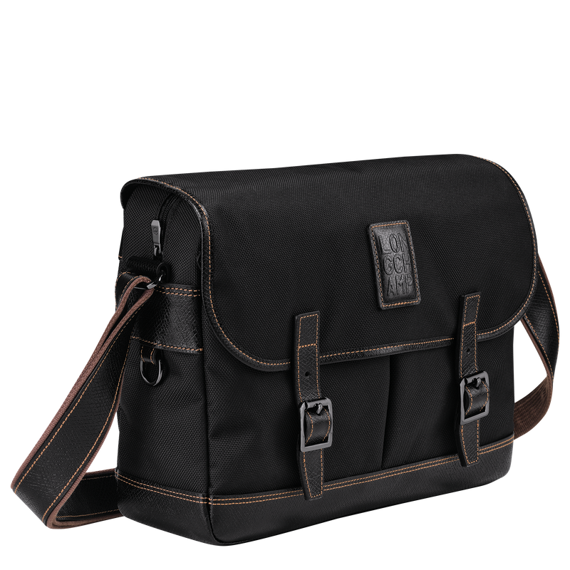 Longchamp Boxford Bolso Bandolera L Lona Reciclada - Negro