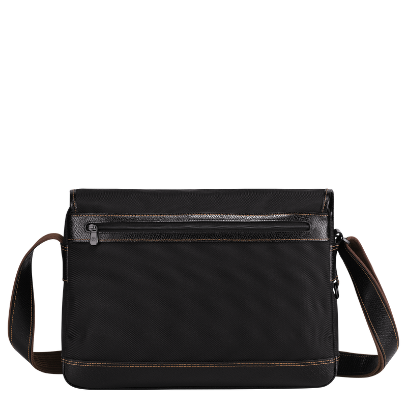 Longchamp Boxford Bolso Bandolera L Lona Reciclada - Negro