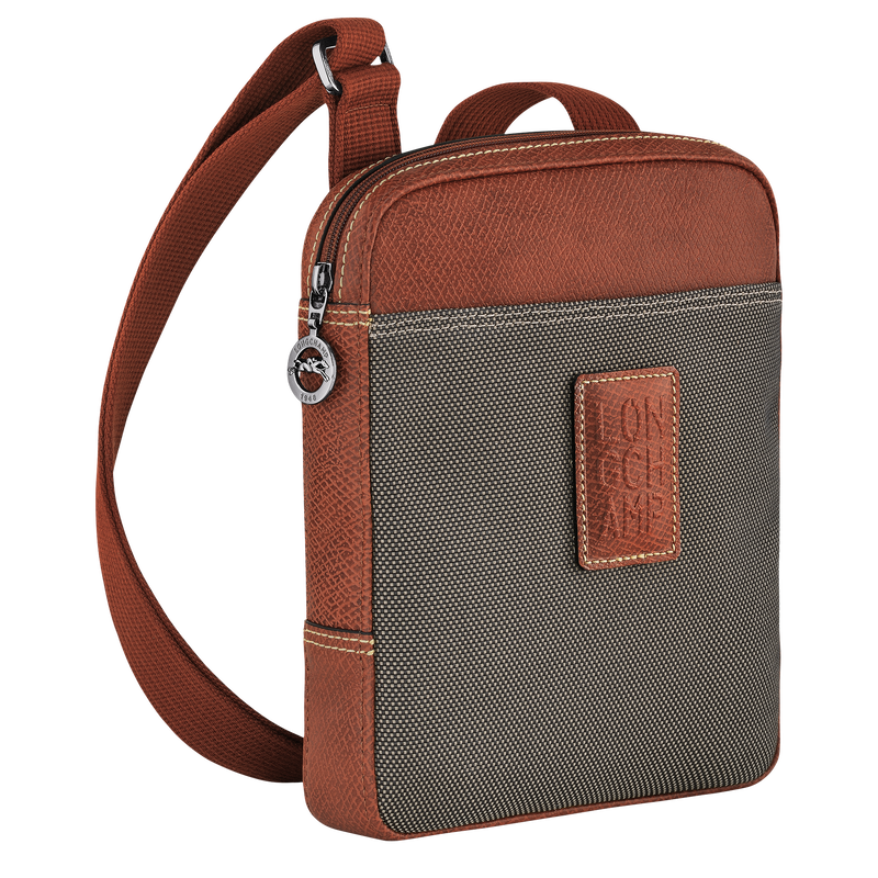 Longchamp Boxford Bolso Bandolera XS Lona Reciclada - Marrón