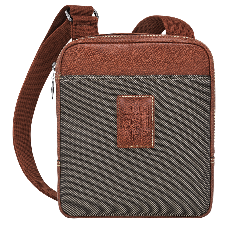 Longchamp Boxford Bolso bandolera XS Lona reciclada - Marrón