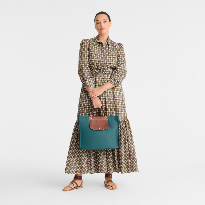 Longchamp Cabas Longchamp Bolso Shopper L Tela - Cedro