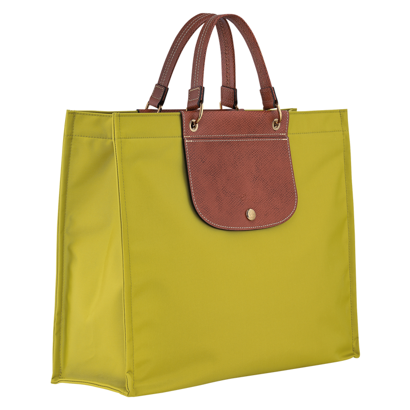 Longchamp Cabas Longchamp Bolso Shopper L Tela - Verde Kiwi