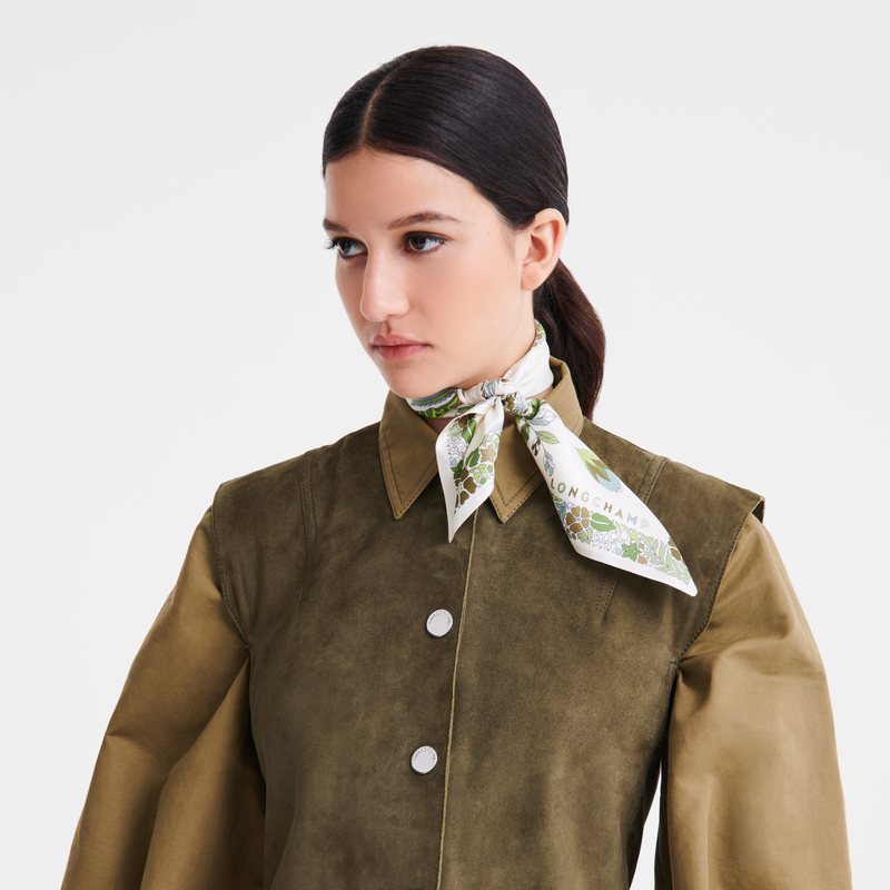 Longchamp Forêt Longchamp Pañuelo De Seda 50 Seda - Glaciar