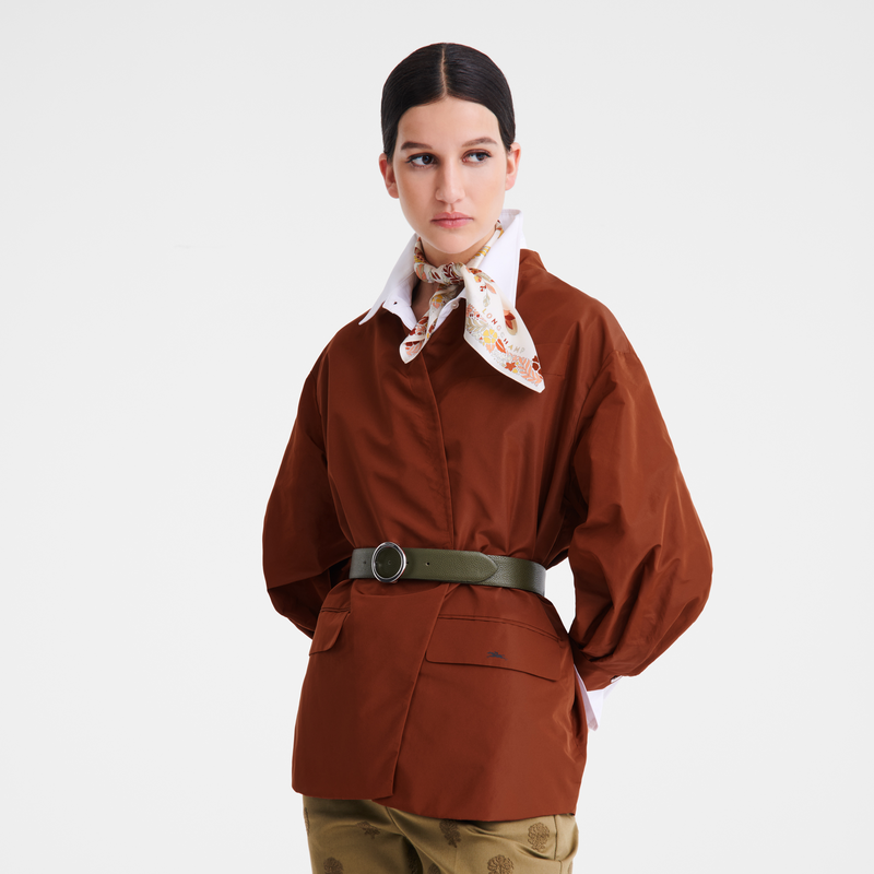 Longchamp Forêt Longchamp Pañuelo De Seda 50 Seda - Miel