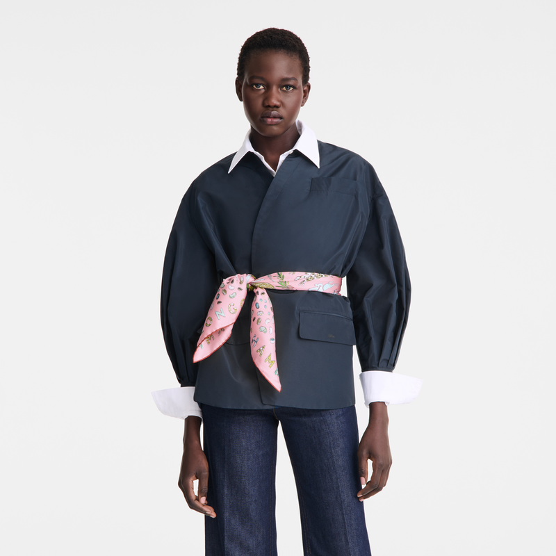 Longchamp Herbario De Longchamp Pañuelo De Seda 90 Seda - Malvavisco