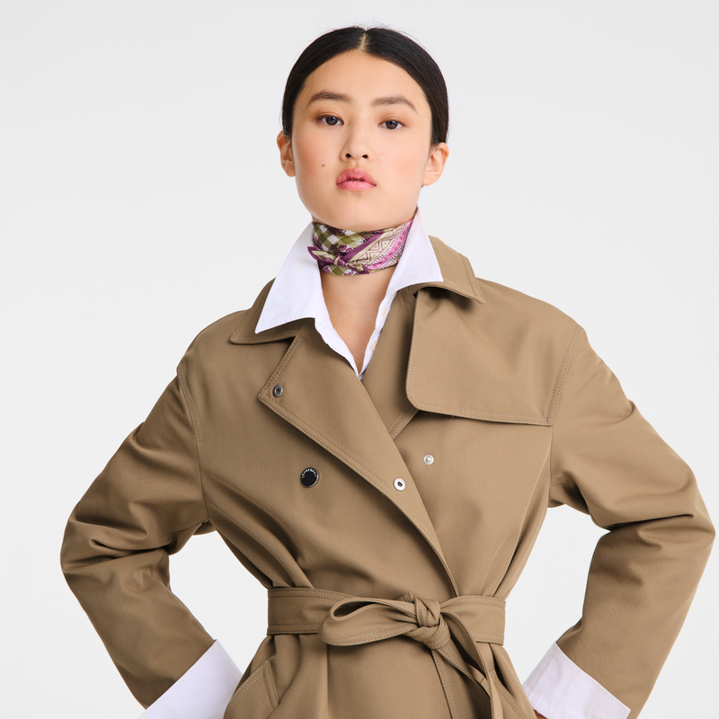 Longchamp La Escapada Bucólica Pañuelo De Seda 50 Seda - Alcachofa