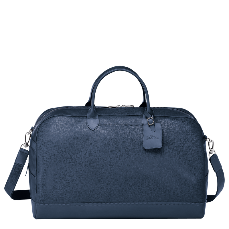 Longchamp Le Foulonné Bolsa de viaje L Cuero - Azul Oscuro
