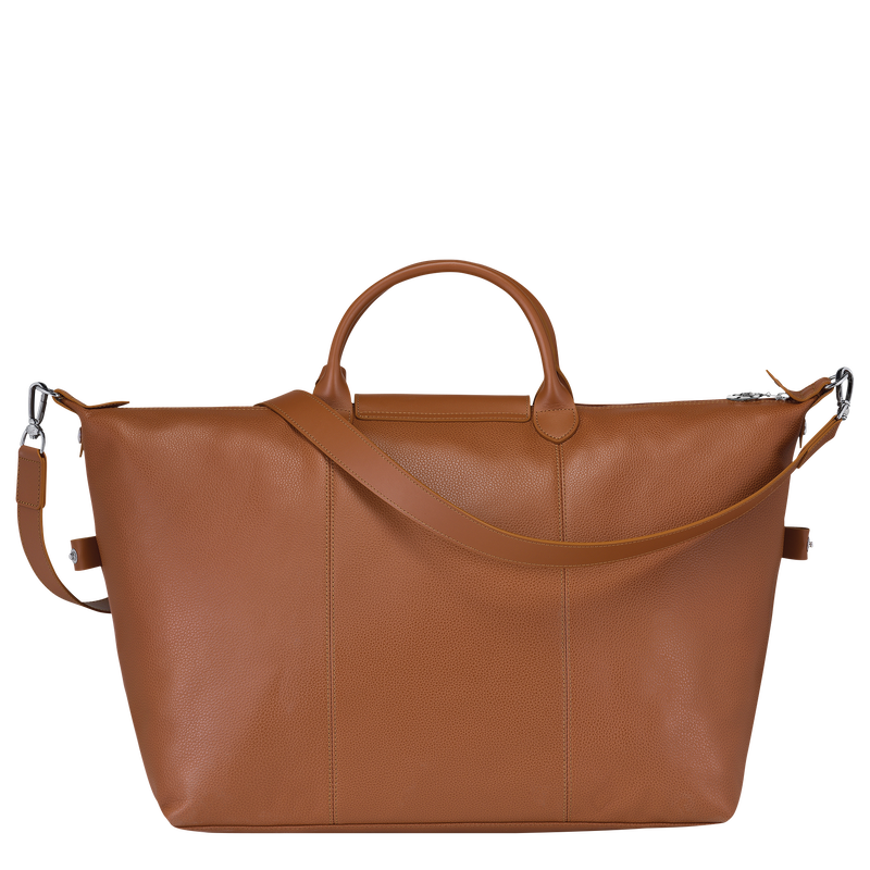 Longchamp Le Foulonné Bolsa De Viaje L Cuero - Caramelo