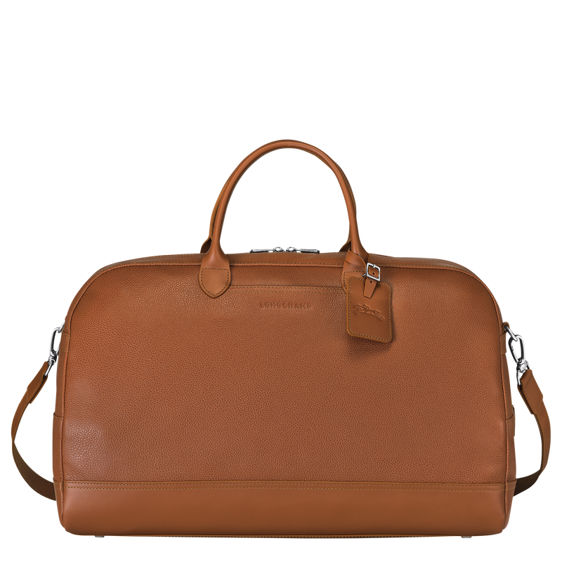 Longchamp Le Foulonné Bolsa de viaje L Cuero - Caramelo