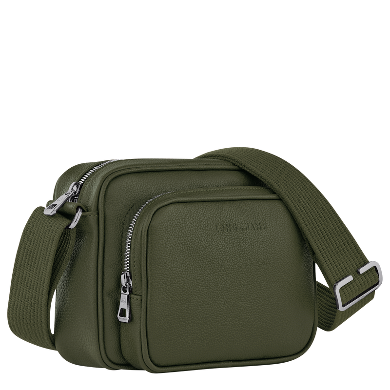 Longchamp Le Foulonné Bolsa Para Cámara S Cuero - Caqui