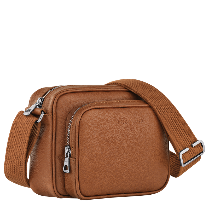 Longchamp Le Foulonné Bolsa Para Cámara S Cuero - Caramelo