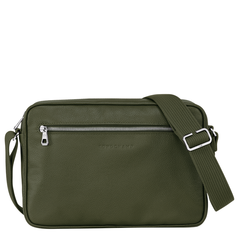 Longchamp Le Foulonné Bolso bandolera M Cuero - Caqui