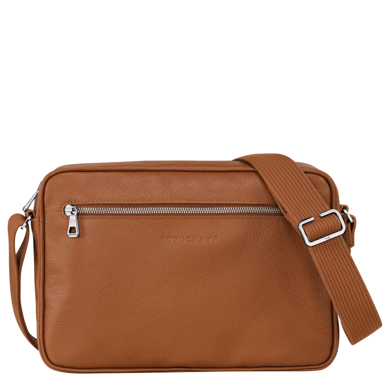 Longchamp Le Foulonné Bolso bandolera M Cuero - Caramelo