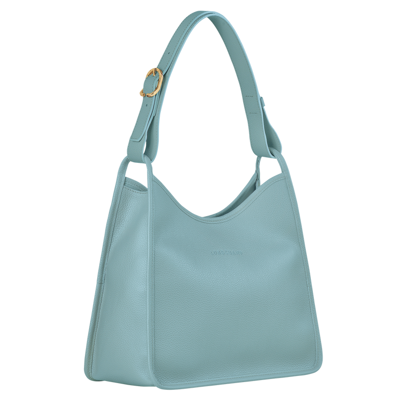 Longchamp Le Foulonné Bolso De Hombro M Cuero - Eucalipto