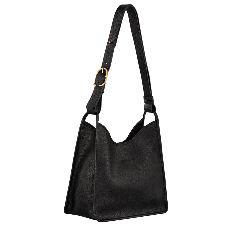 Longchamp Le Foulonné Bolso De Hombro M Cuero - Negro
