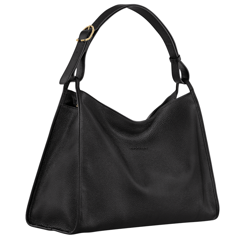 Longchamp Le Foulonné Bolso De Hombro XL Cuero - Negro