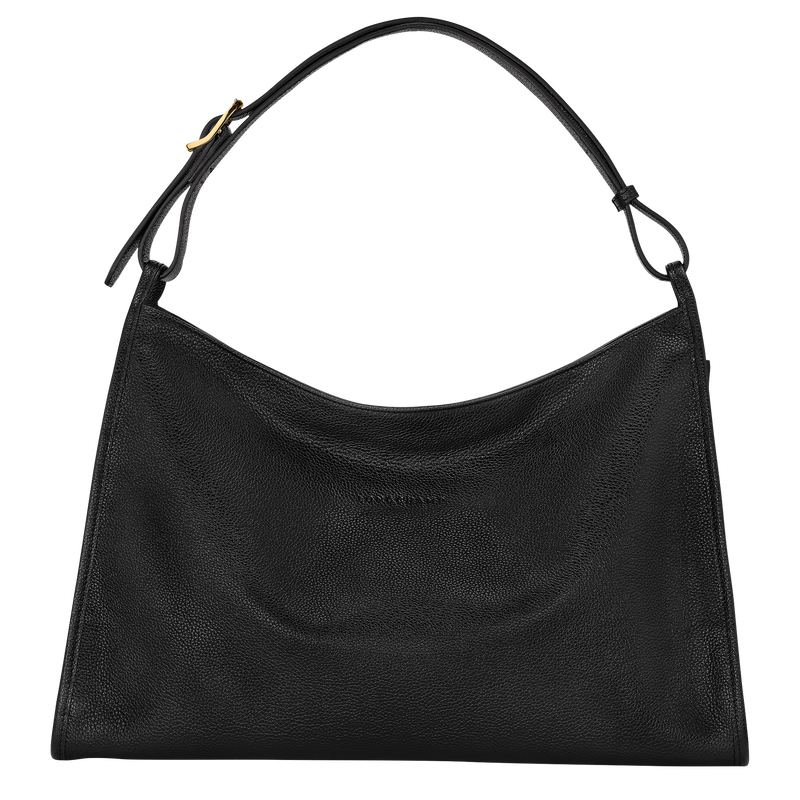 Longchamp Le Foulonné Bolso de hombro XL Cuero - Negro