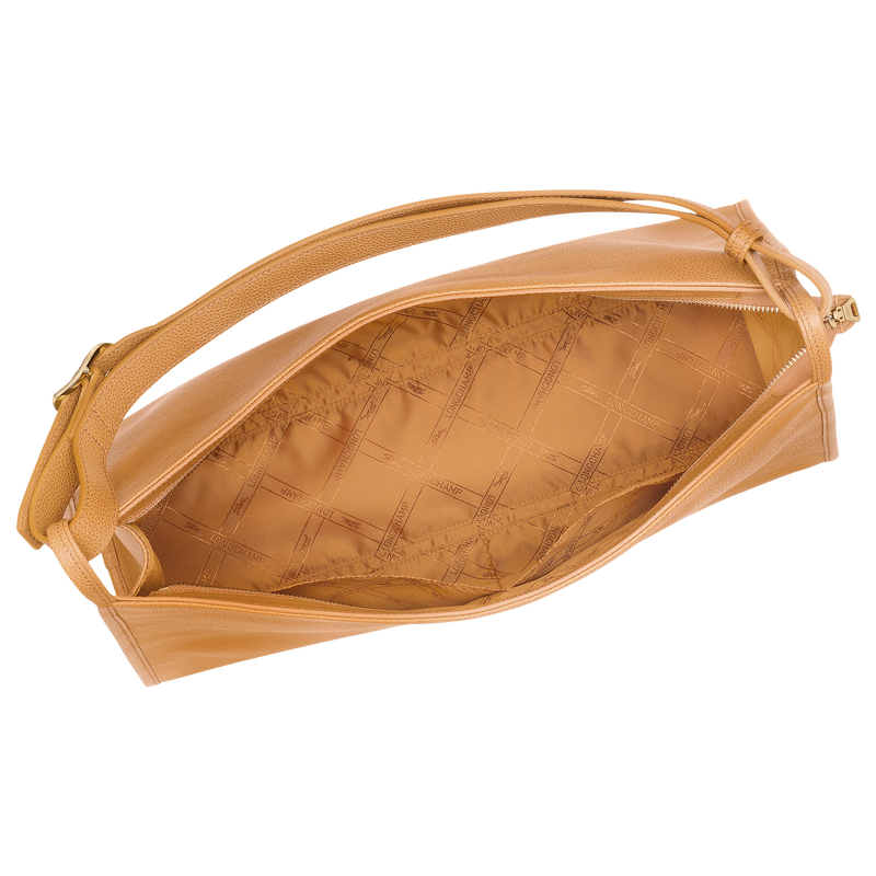 Longchamp Le Foulonné Bolso De Hombro XL Cuero - Nuez