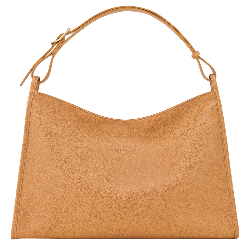 Longchamp Le Foulonné Bolso de hombro XL Cuero - Nuez