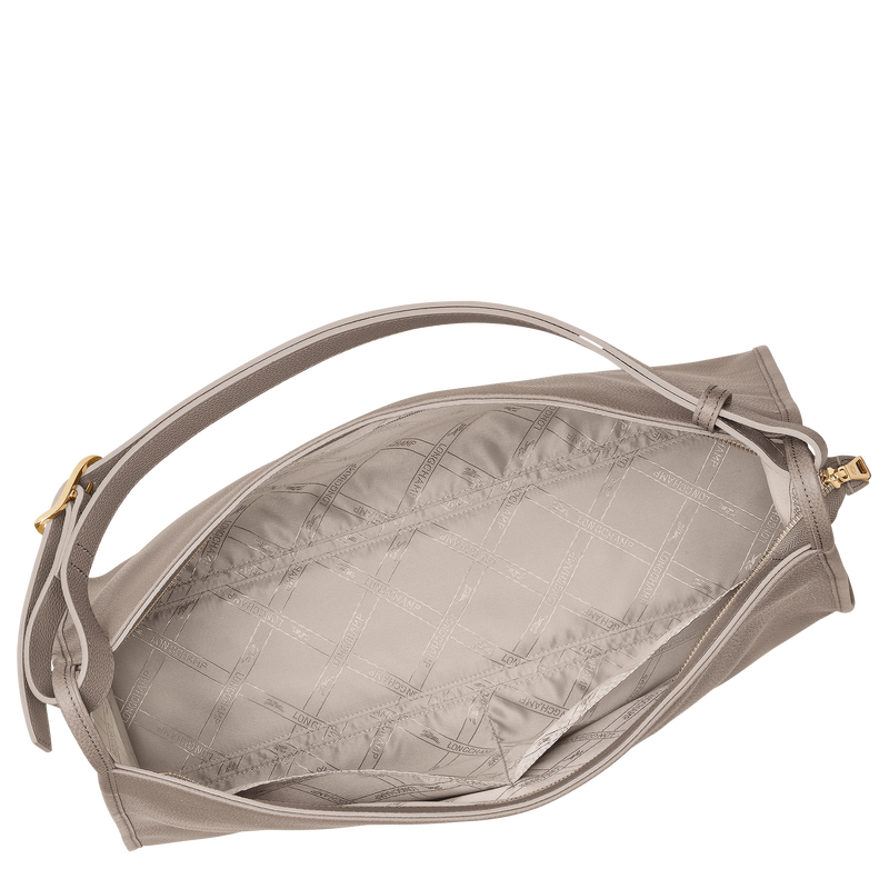 Longchamp Le Foulonné Bolso De Hombro XL Cuero - Tórtola