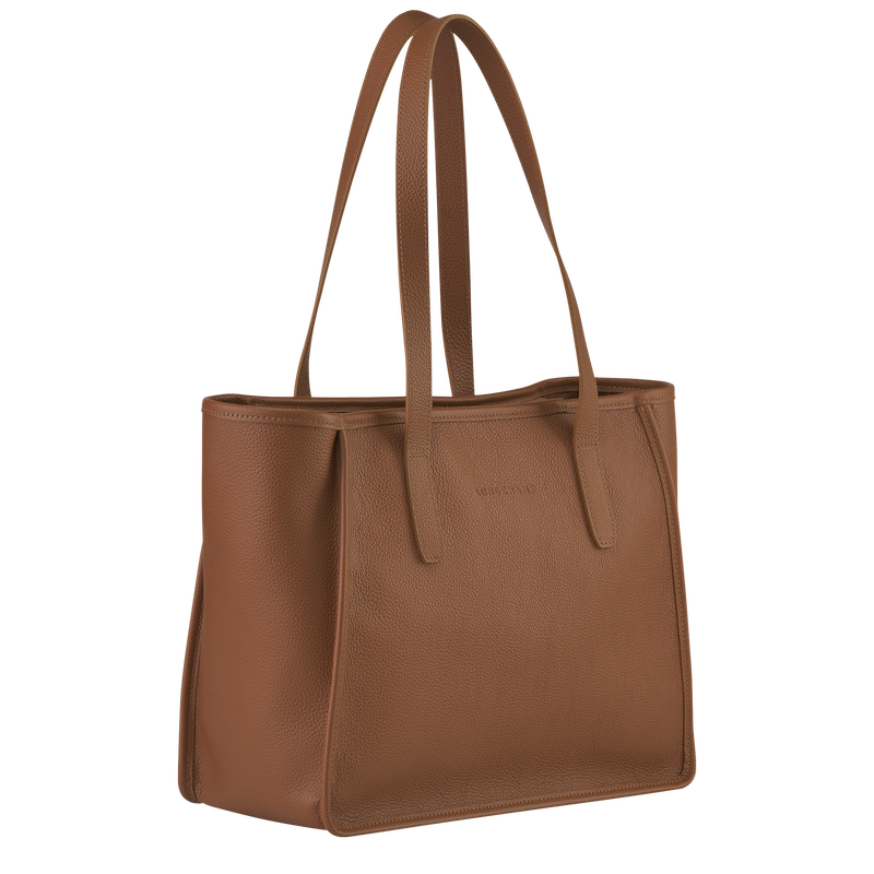 Longchamp Le Foulonné Bolso Shopper L Cuero - Caramelo