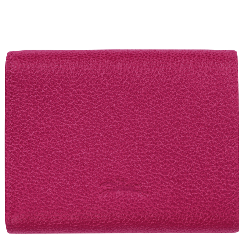 Longchamp Le Foulonné Cartera Compacta Cuero - Remolacha