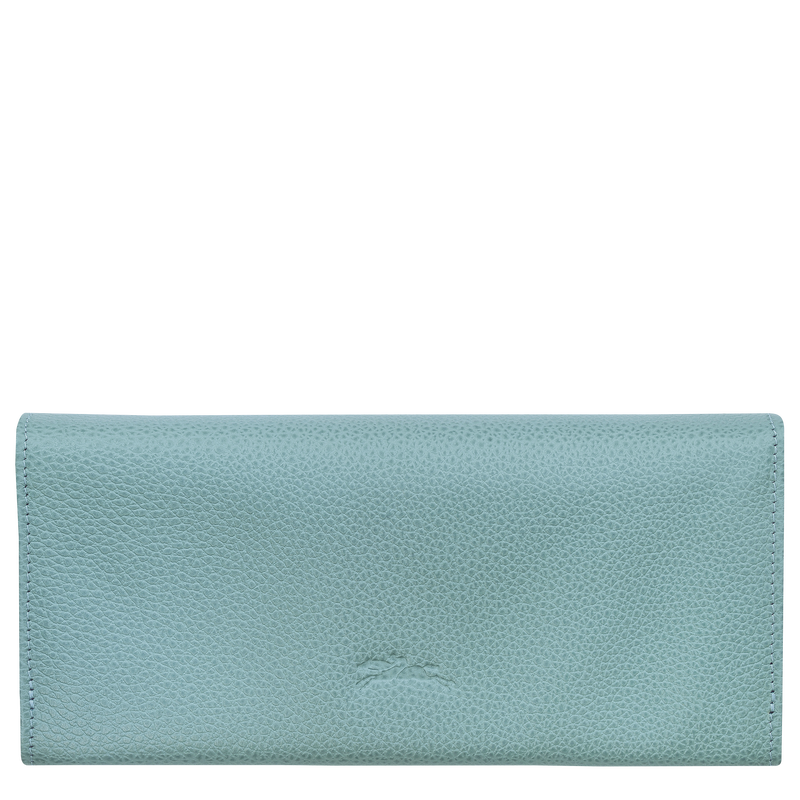 Longchamp Le Foulonné Cartera Continental Grande Cuero - Eucalipto