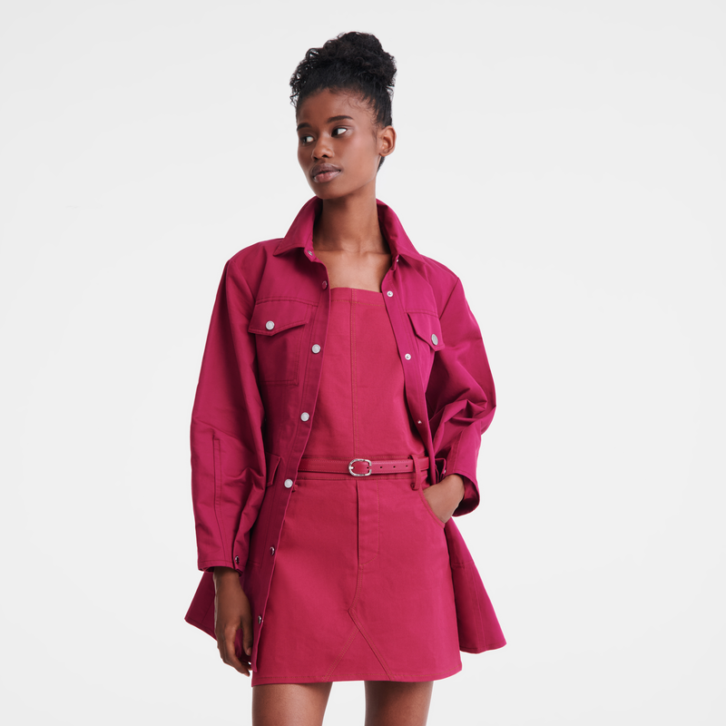 Longchamp Le Foulonné Cinturón De Mujer Cuero - Remolacha