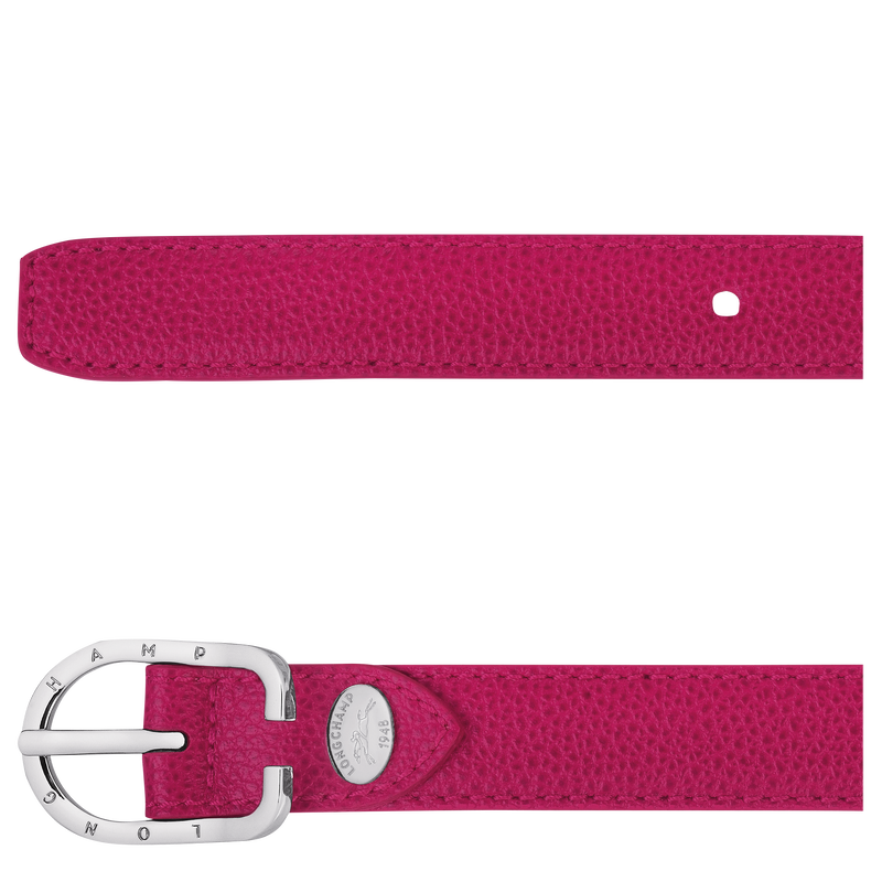 Longchamp Le Foulonné Cinturón De Mujer Cuero - Remolacha