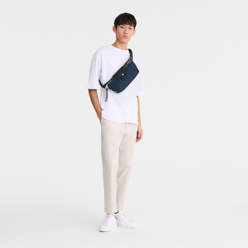 Longchamp Le Pliage Energy Riñonera M Tela - Azul Marino