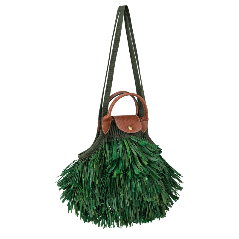 Longchamp Le Pliage Filet Bolsa De Malla L Tela - Caqui