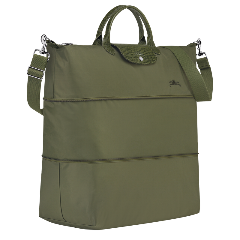 Longchamp Le Pliage Green Bolsa De Viaje Ampliable Lona Reciclada - Bosque