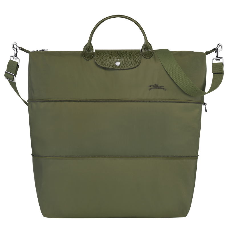 Longchamp Le Pliage Green Bolsa de viaje ampliable Lona reciclada - Bosque