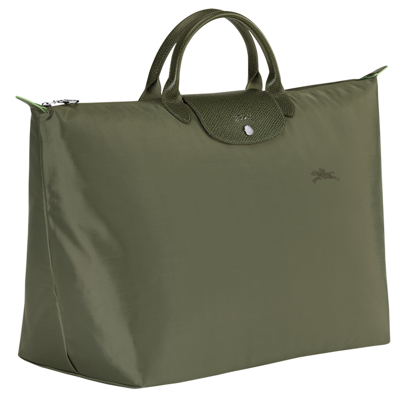 Longchamp Le Pliage Green Bolsa De Viaje L Lona Reciclada - Bosque