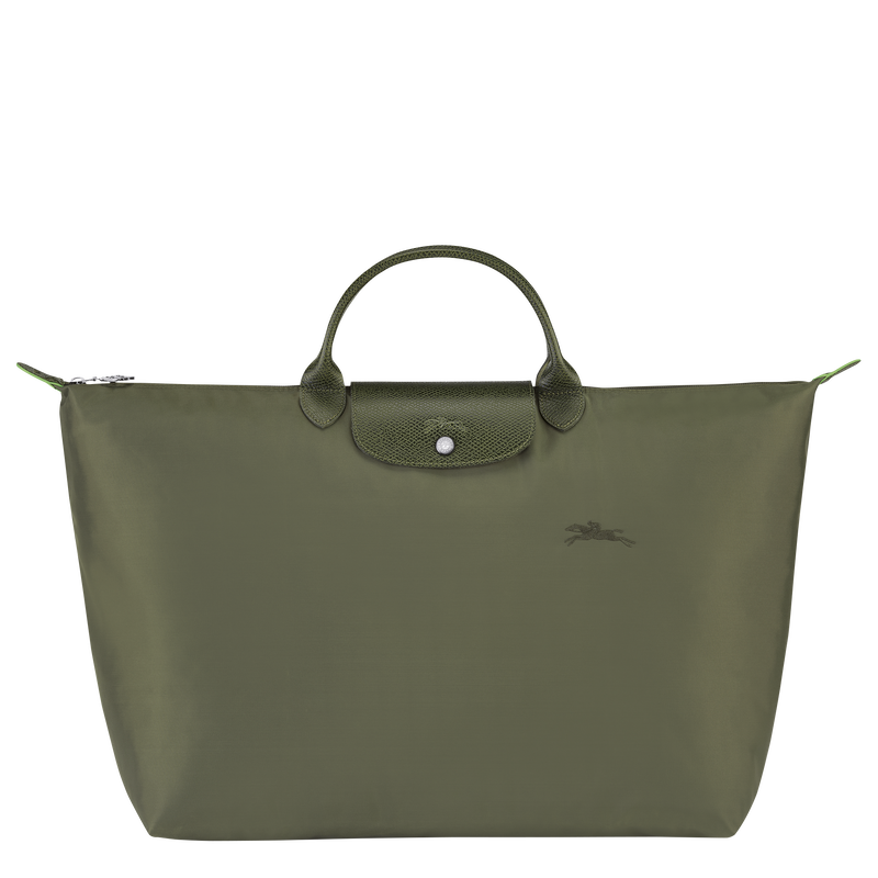 Longchamp Le Pliage Green Bolsa de viaje L Lona reciclada - Bosque