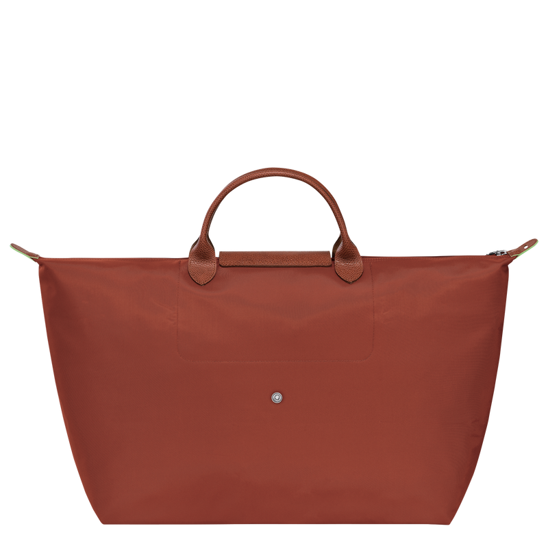 Longchamp Le Pliage Green Bolsa De Viaje L Lona Reciclada - Castaño
