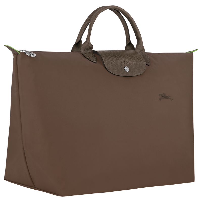 Longchamp Le Pliage Green Bolsa De Viaje L Lona Reciclada - Tierra