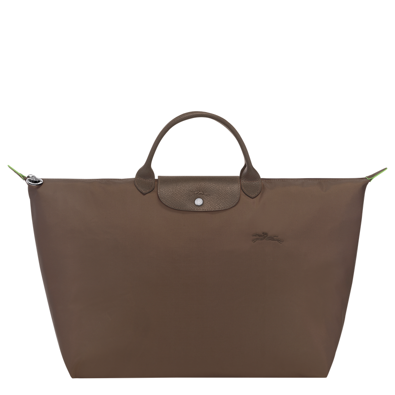 Longchamp Le Pliage Green Bolsa de viaje L Lona reciclada - Tierra