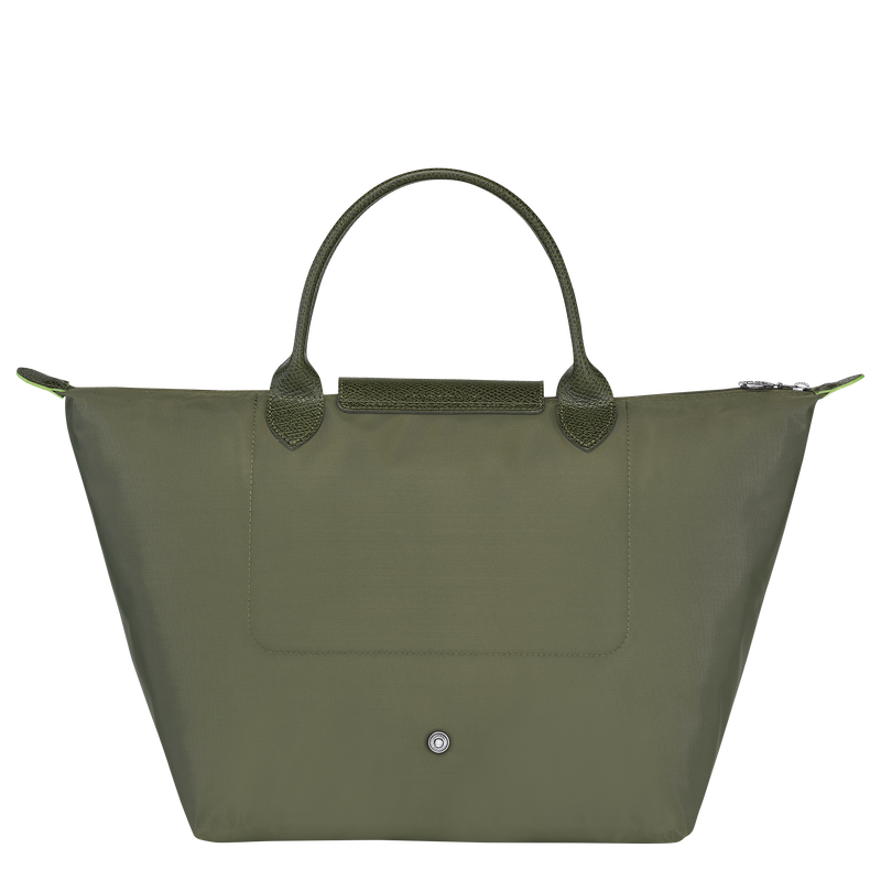 Longchamp Le Pliage Green Bolso Con Asa Superior M Lona Reciclada - Bosque