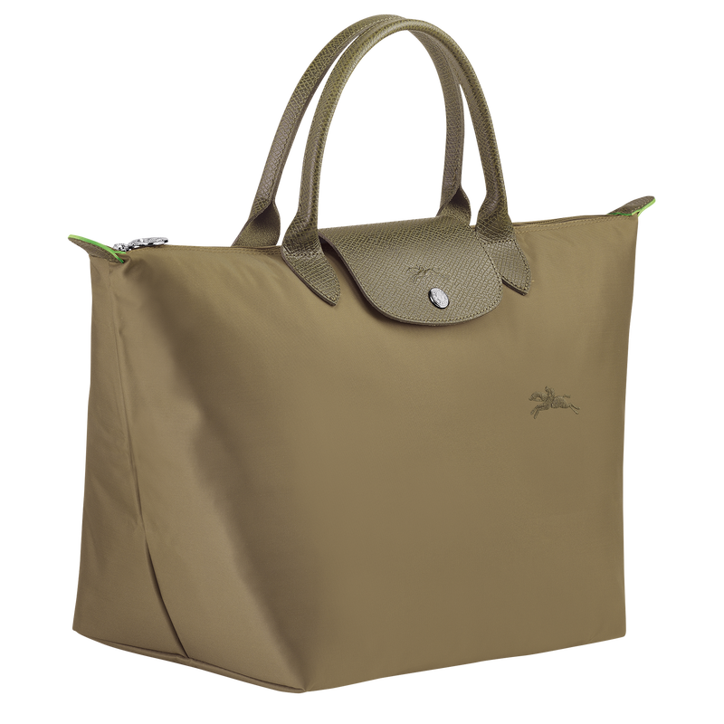 Longchamp Le Pliage Green Bolso Con Asa Superior M Lona Reciclada - Alcachofa