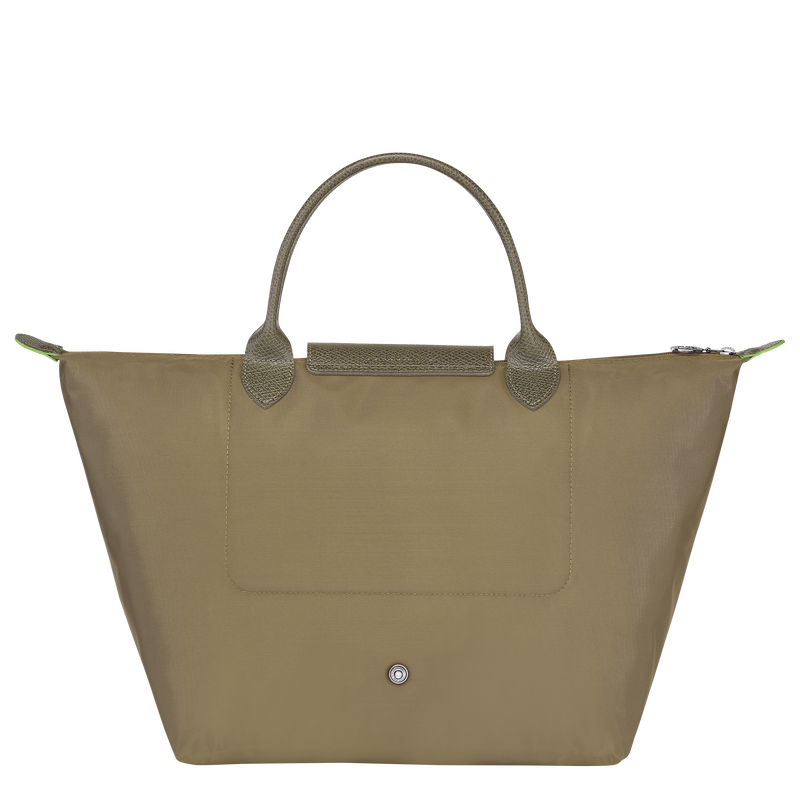 Longchamp Le Pliage Green Bolso Con Asa Superior M Lona Reciclada - Alcachofa